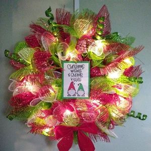 Gnome Christmas wreath